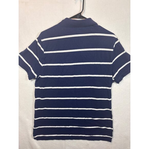 Gap Mens Navy & White Striped Polo Shirt XL - Picture 10 of 10